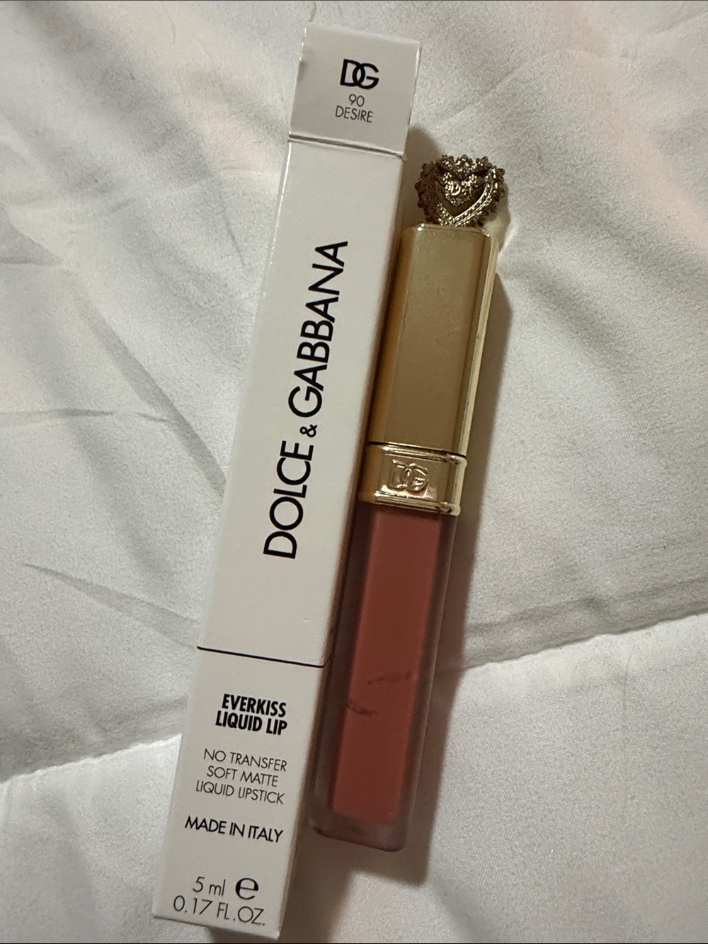 Dolce & Gabbana Everkiss Liquid Lipstick 90 desire FULL size with keychain